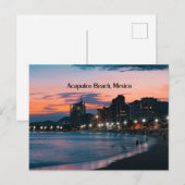 Acapulco Beach, Mexiko Postkarte (Vorne/Hinten)
