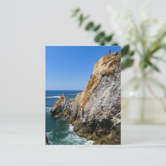 Acapulco Cliff Diver Postkarte (Stehend Vorderseite)