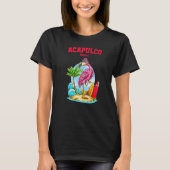Acapulco Flamingo Beach Ocean Wave Surf T-Shirt (Vorderseite)