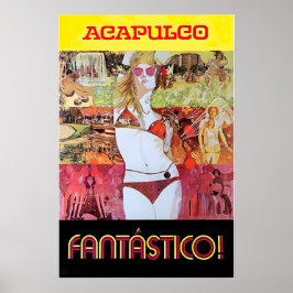 Acapulco Kunst Mexiko Reiseplakat Mexikanischer Dr Poster