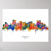 Acapulco Mexico Skyline Poster (Vorne)