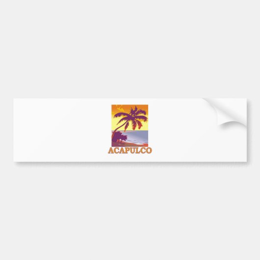 Acapulco, Mexiko Autoaufkleber (Vorne)