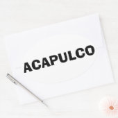 Acapulco, Mexiko Ovaler Aufkleber (Umschlag)