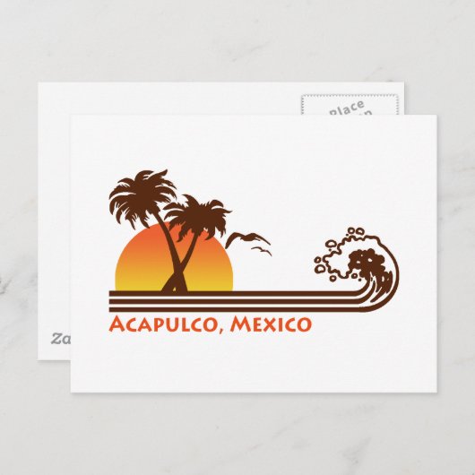 Acapulco Mexiko Postkarte (Vorne/Hinten)