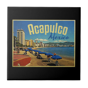 Acapulco Mexiko Vintage Reise Fliese