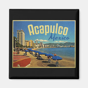 Acapulco Mexiko Vintage Reise Magnet