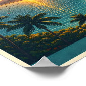 Acapulco Mexiko Vintage-Reiseposter Poster (Ecke)