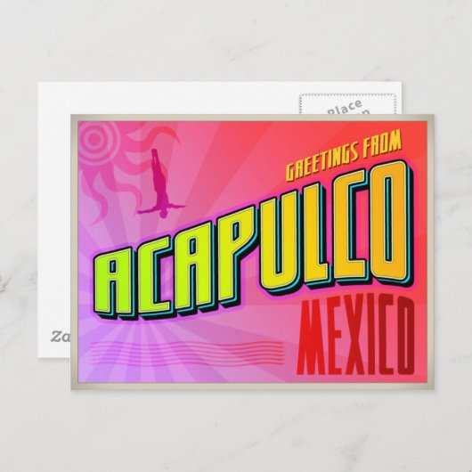 ACAPULCO POSTKARTE (Vorne/Hinten)
