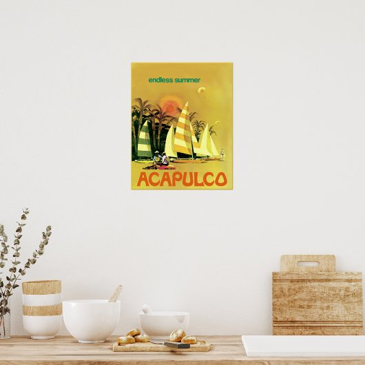Acapulco-Reiseplakat Poster (Küche)