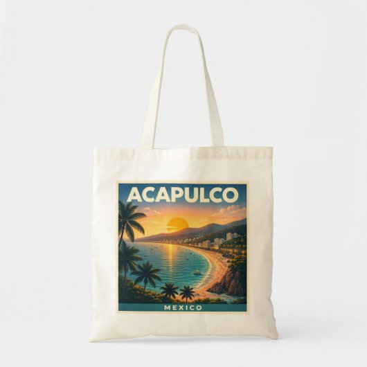 Acapulco-Reiseplakat-Tragetasche Tragetasche (Vorne)