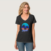 Acapulco Retro Tropical Palm Trees Vacation T-Shirt (Vorderseite Vollansicht)