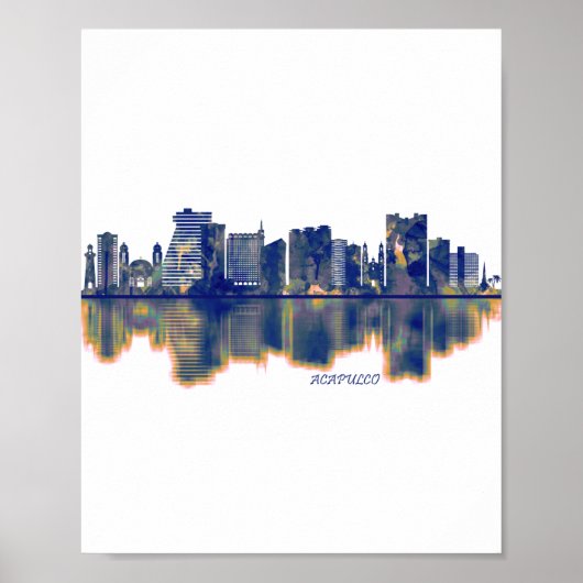 Acapulco Skyline Poster (Vorne)