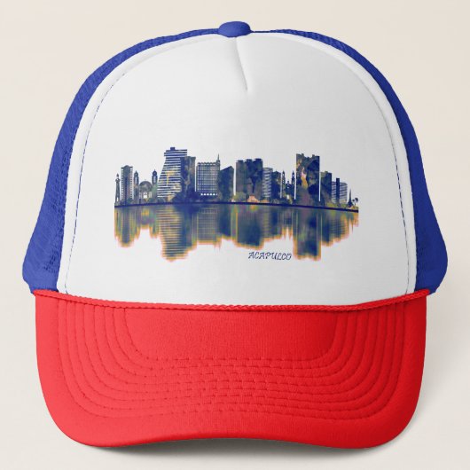 Acapulco Skyline Truckerkappe (Vorderseite)