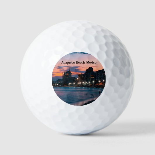 Acapulco-Strand, Mexiko Golfball (Vorderseite)