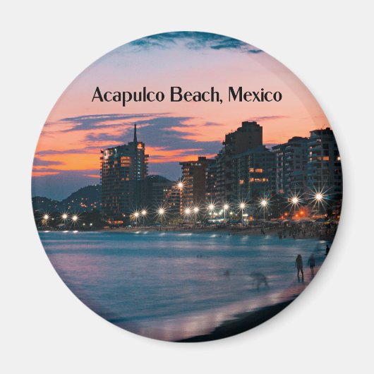 Acapulco-Strand, Mexiko Magnet (Vorne)