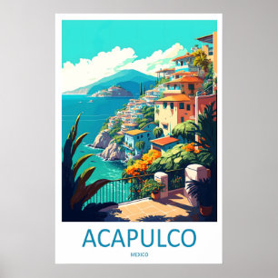 Acapulco Vintage-Reiseposter Ski-Nationalpark Poster