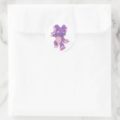 Acara Lila Runder Aufkleber (Tasche)