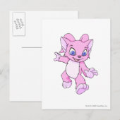 Acara Pink Postkarte (Vorne/Hinten)