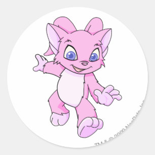 Acara Pink Runder Aufkleber