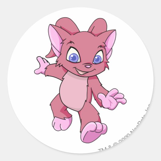 Acara Red Runder Aufkleber (Vorderseite)