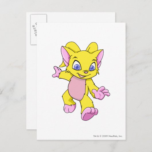 Acara Yellow Postkarte (Vorne/Hinten)