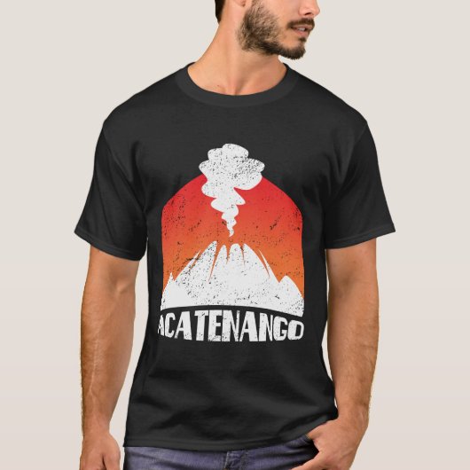 Acatenango TShirt Vulkan Eruption Shirt Vulkanisch (Vorderseite)