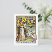 Acatène Velleda Französisches Vintages Werbeplakat Postkarte (Stehend Vorderseite)