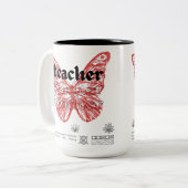 Accent Coffee Mug (15oz) Schoolteacher's Flig Zweifarbige Tasse (Vorderseite Links)