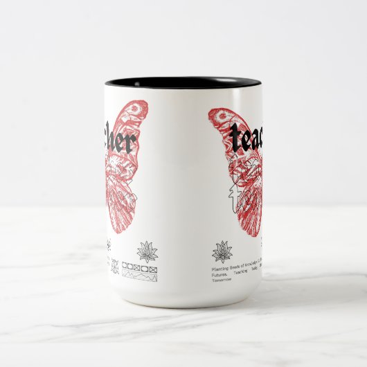 Accent Coffee Mug (15oz) Schoolteacher's Flig Zweifarbige Tasse (Mittel)