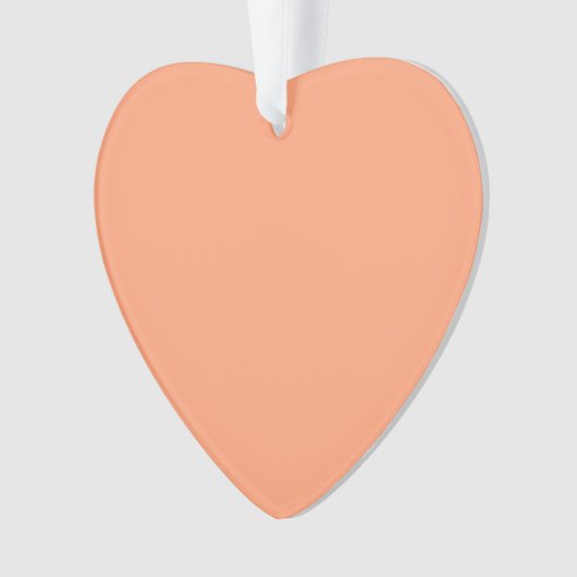 Accent Lachs Rosa Farbe anpassbar Ornament (Vorderseite)