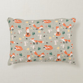 Accent Pillow Bunny und Fox Dekokissen