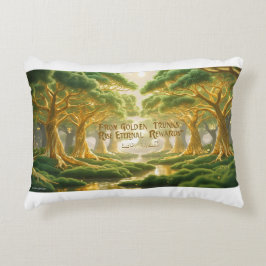 Accent Pillow-Islamic Paradise Tree Accent Pillow Dekokissen