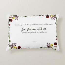 Accent Pillow Psalm von David Verses 23:4 Dekokissen