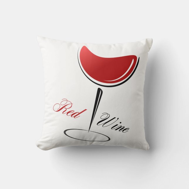 Accent Pillow-Red Wine Kissen (Vorderseite)