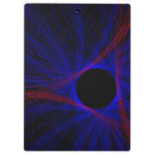 Accented Triangle Geometric Clipboard Klemmbrett (Rückseite)