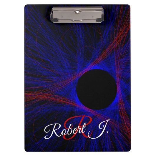 Accented Triangle Geometric Clipboard Klemmbrett (Vorderseite)