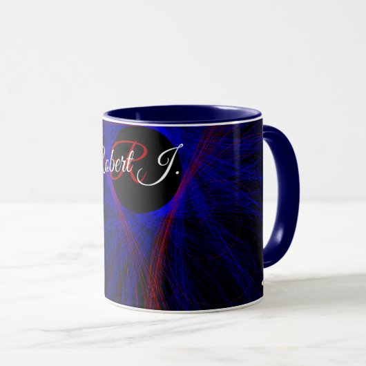 Accented Triangle Geometric Coffee Mug Tasse (VorderseiteRechts)