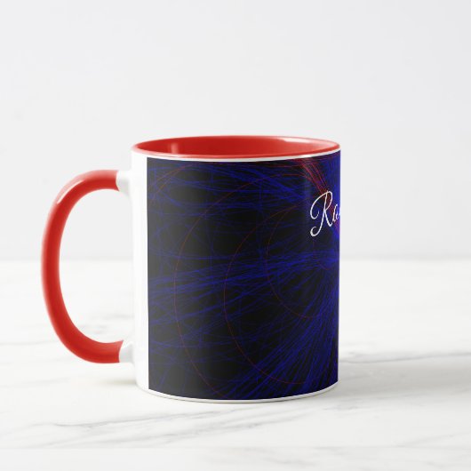 Accented Triangle Geometric Coffee Mug Tasse (Links)