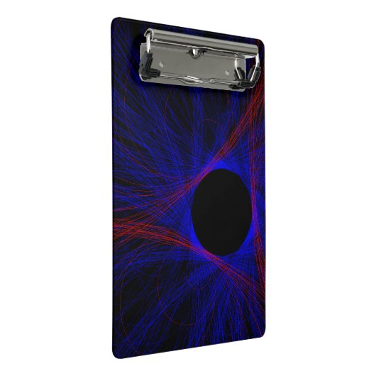 Accented Triangle Geometric Mini Clipboard Klemmbrett (Schrägansicht)