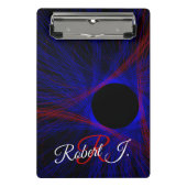 Accented Triangle Geometric Mini Clipboard Klemmbrett (Vorderseite)