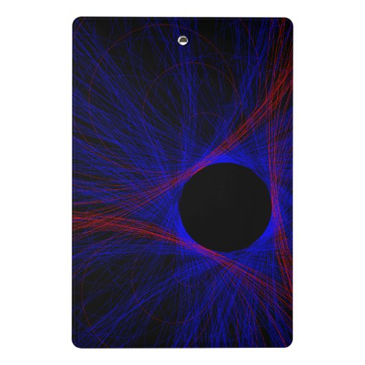 Accented Triangle Geometric Mini Clipboard Mini Klemmbrett (Rückseite)