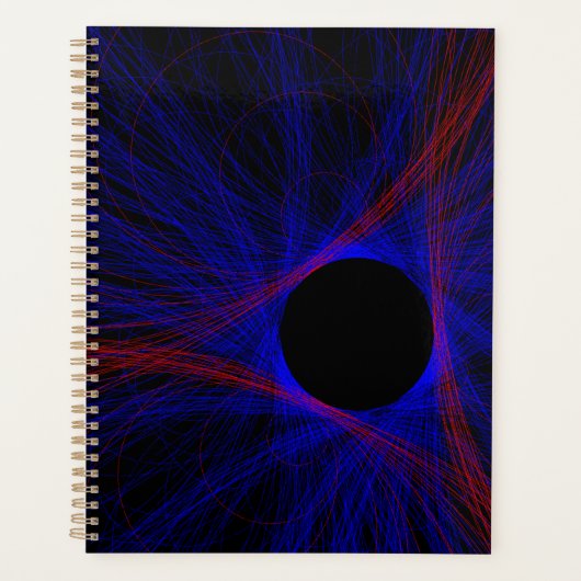 Accented Triangle Geometric Spiral Planner Planer (Vorderseite)