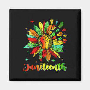 Accentors Sunflower African American Black Pride Magnet