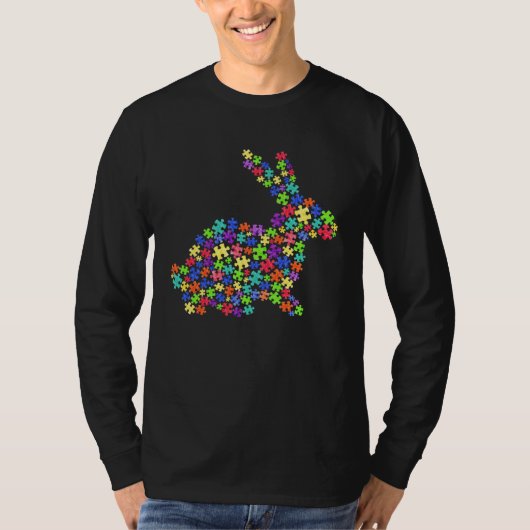 Accept Understand Love Bunny Autism Awareness East T-Shirt (Vorderseite)