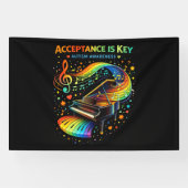 Acceptance Is Key Autism Awareness Banner (Horizontal)