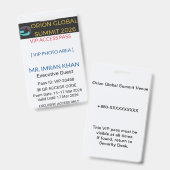 Access Badge Identification | Conference Ausweis (Front & Back)