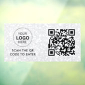 Access-Kontrolle | QR-Code-Eintrag für Firmenlogo Fensteraufkleber (Blatt 3)