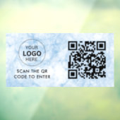 Access-Kontrolle | QR-Code-Eintrag für Firmenlogo Fensteraufkleber (Blatt 3)