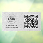 Access-Kontrolle | QR-Code-Eintrag für Firmenlogo Fensteraufkleber (Blatt 3)