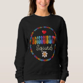 Accessibility Squad Special Education Teacher Spec Sweatshirt (Vorderseite)
